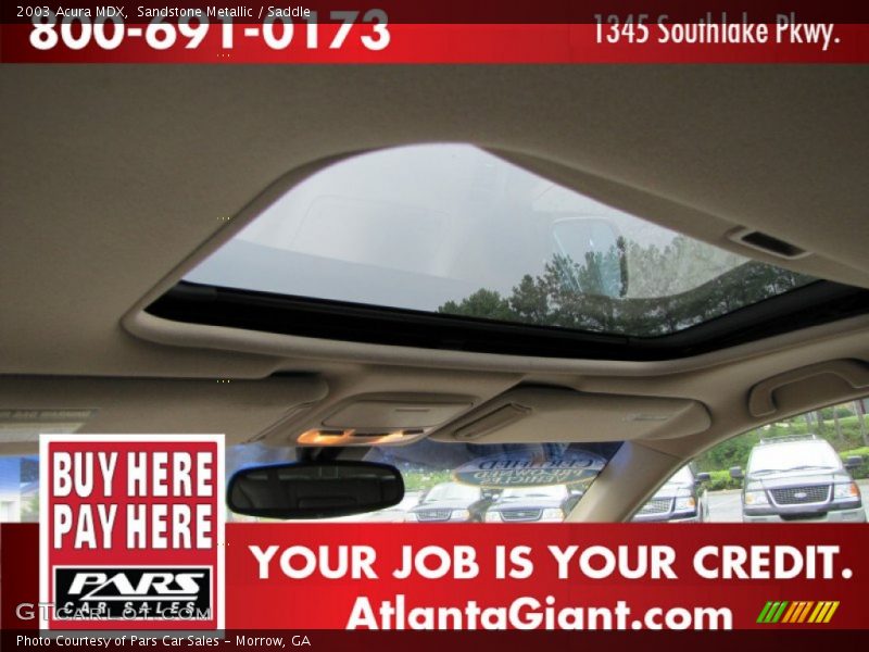 Sandstone Metallic / Saddle 2003 Acura MDX