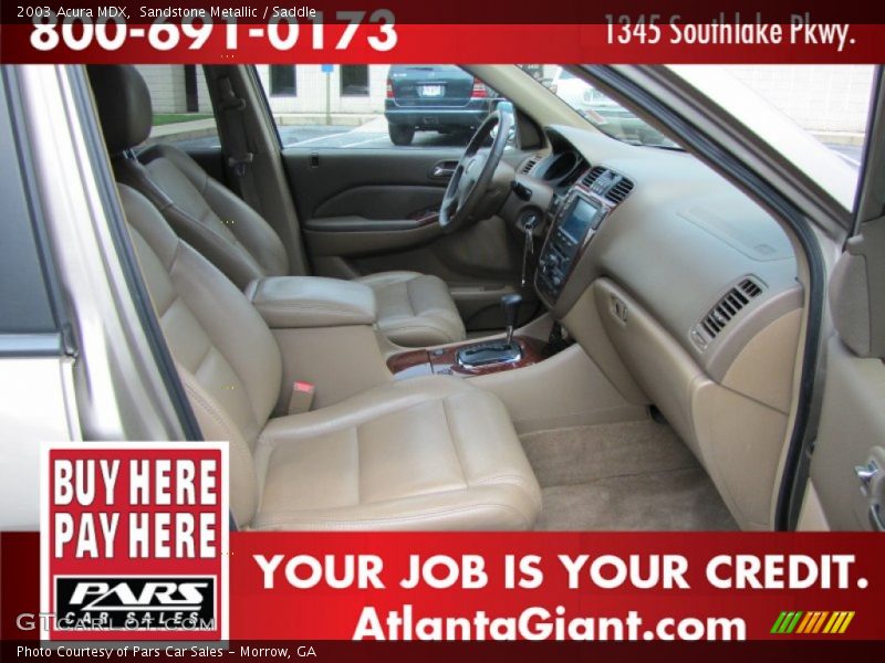 Sandstone Metallic / Saddle 2003 Acura MDX