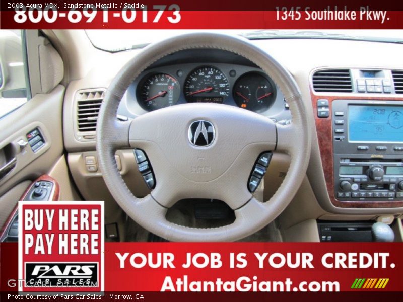 Sandstone Metallic / Saddle 2003 Acura MDX