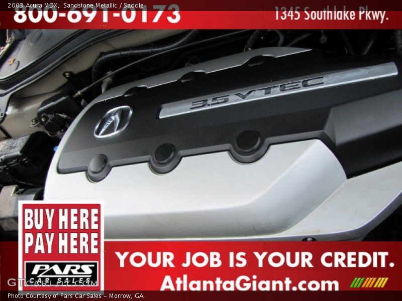 Sandstone Metallic / Saddle 2003 Acura MDX