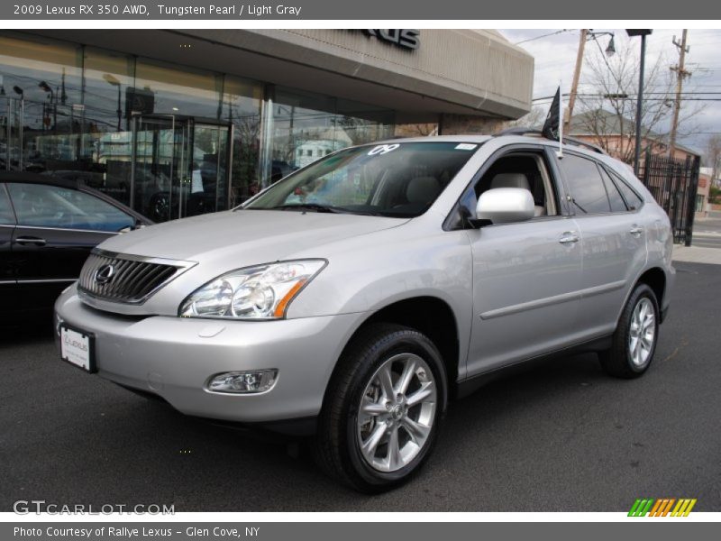 Tungsten Pearl / Light Gray 2009 Lexus RX 350 AWD