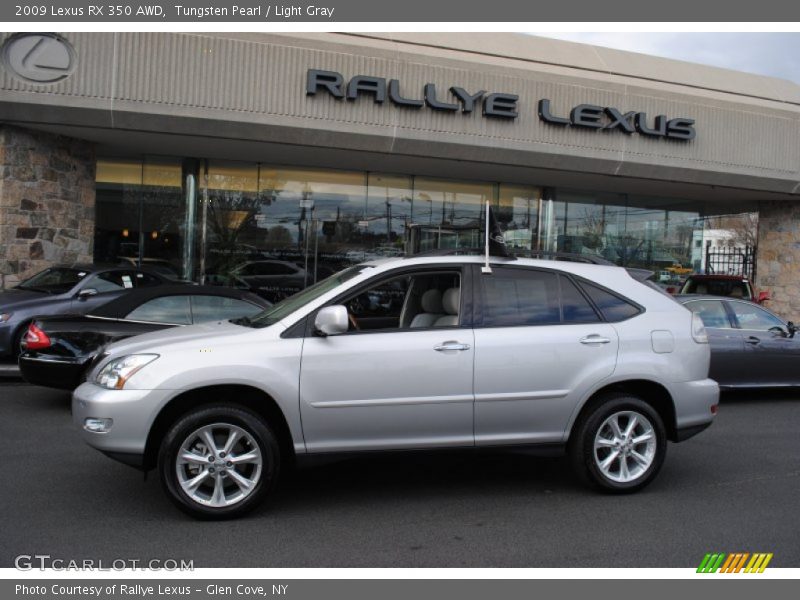 Tungsten Pearl / Light Gray 2009 Lexus RX 350 AWD