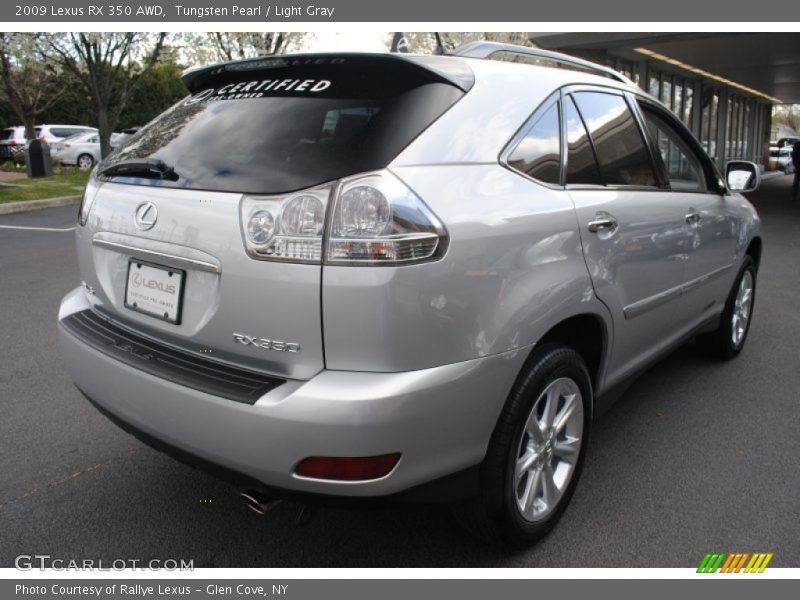 Tungsten Pearl / Light Gray 2009 Lexus RX 350 AWD