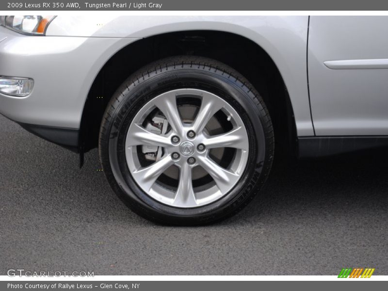 Tungsten Pearl / Light Gray 2009 Lexus RX 350 AWD