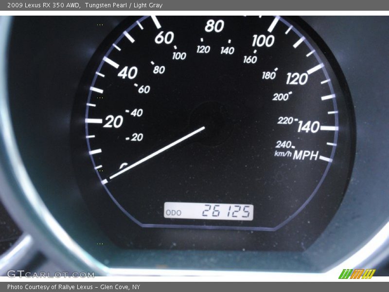 Tungsten Pearl / Light Gray 2009 Lexus RX 350 AWD
