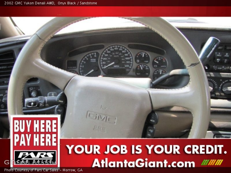 Onyx Black / Sandstone 2002 GMC Yukon Denali AWD