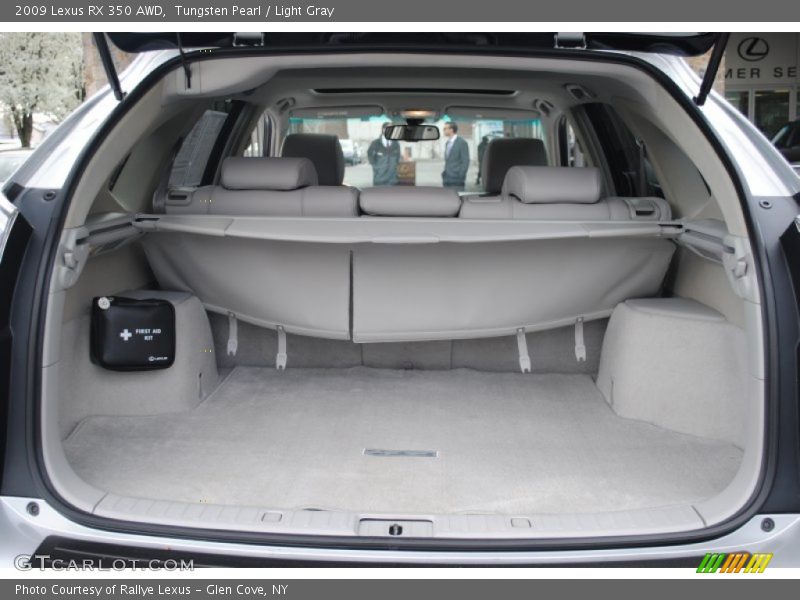 Tungsten Pearl / Light Gray 2009 Lexus RX 350 AWD