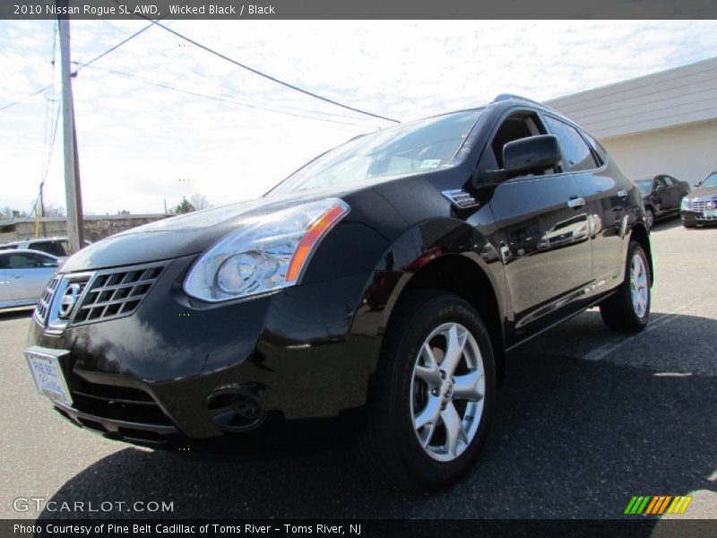 Wicked Black / Black 2010 Nissan Rogue SL AWD