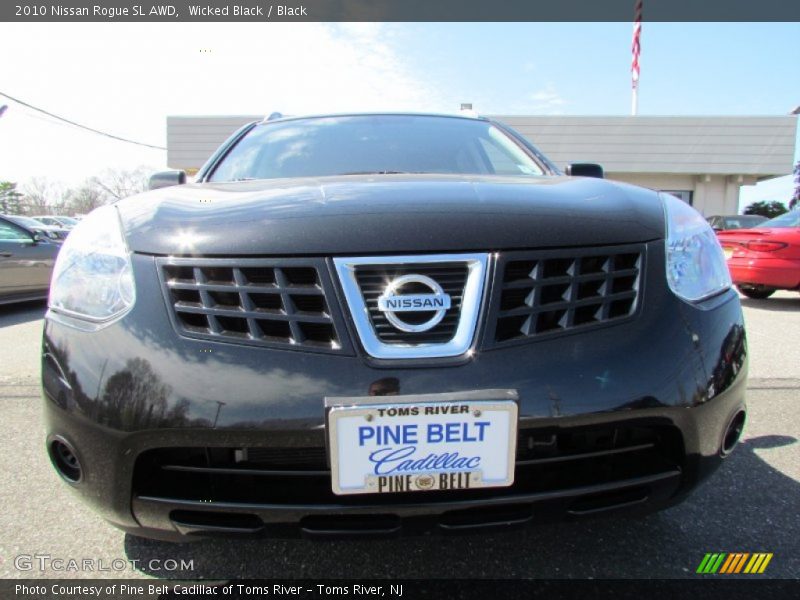 Wicked Black / Black 2010 Nissan Rogue SL AWD