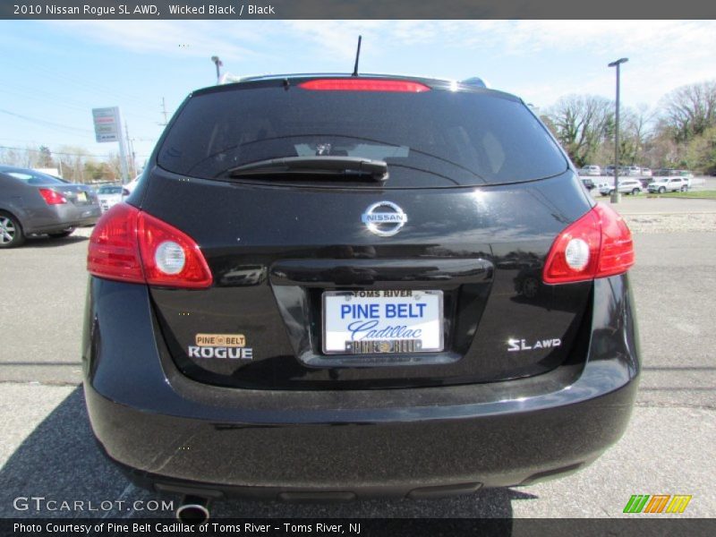 Wicked Black / Black 2010 Nissan Rogue SL AWD