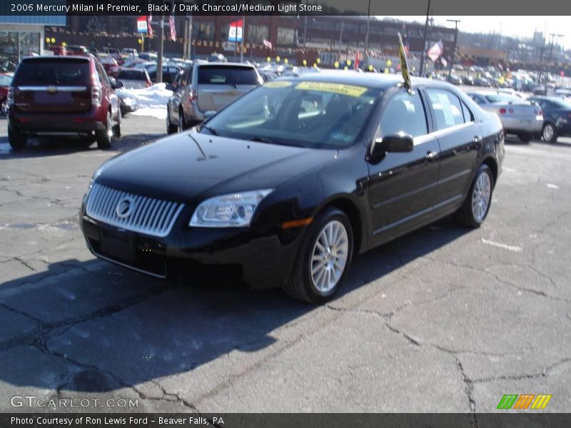 Black / Dark Charcoal/Medium Light Stone 2006 Mercury Milan I4 Premier