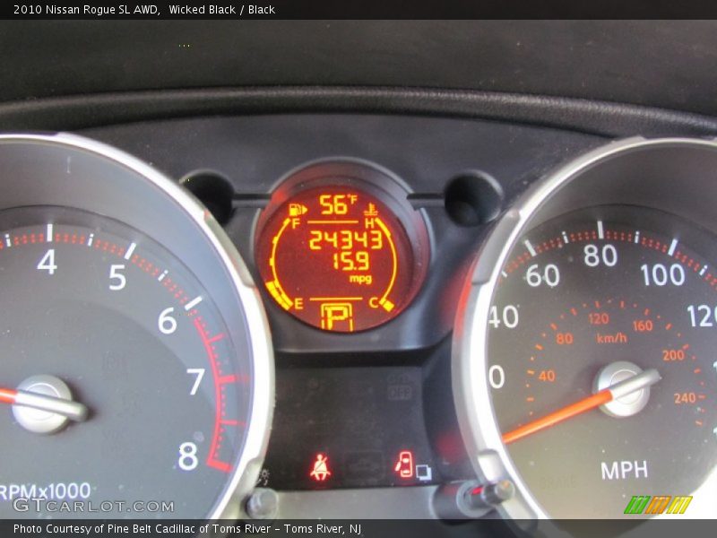 Wicked Black / Black 2010 Nissan Rogue SL AWD