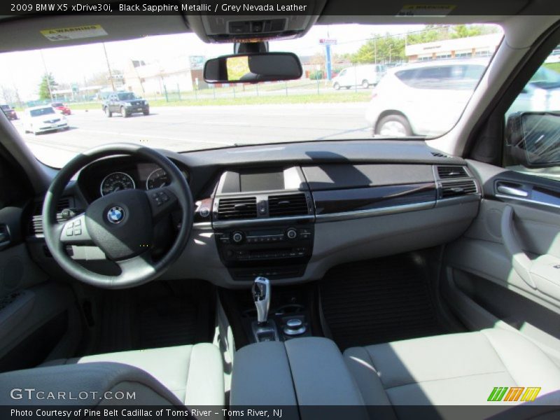 Black Sapphire Metallic / Grey Nevada Leather 2009 BMW X5 xDrive30i