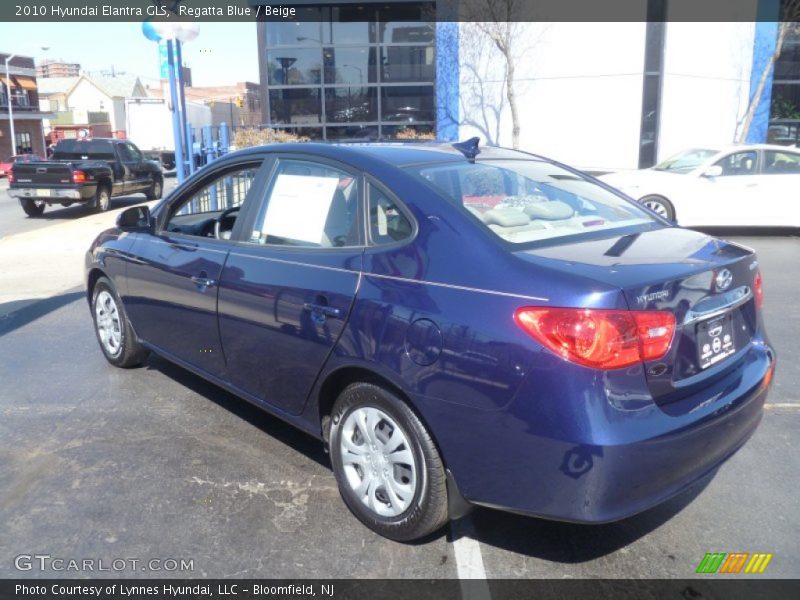 Regatta Blue / Beige 2010 Hyundai Elantra GLS
