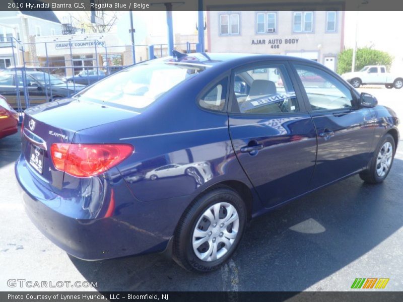 Regatta Blue / Beige 2010 Hyundai Elantra GLS