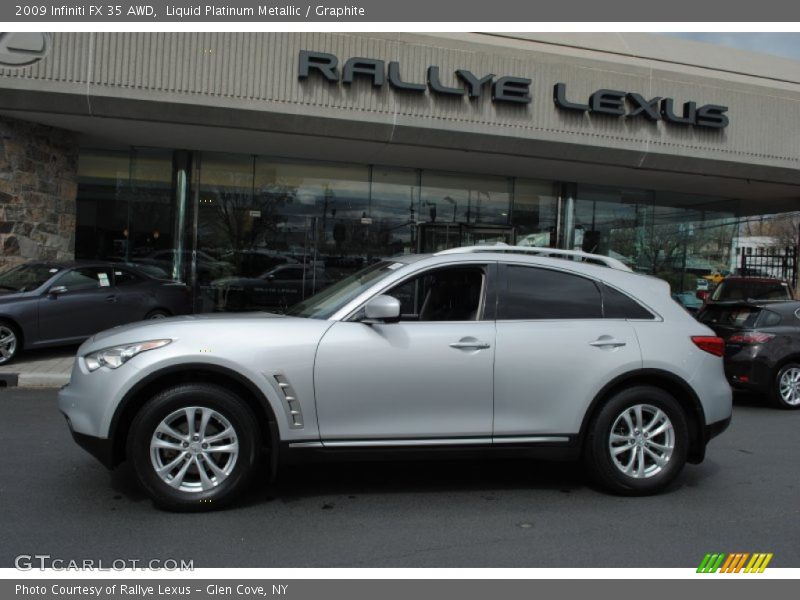 Liquid Platinum Metallic / Graphite 2009 Infiniti FX 35 AWD