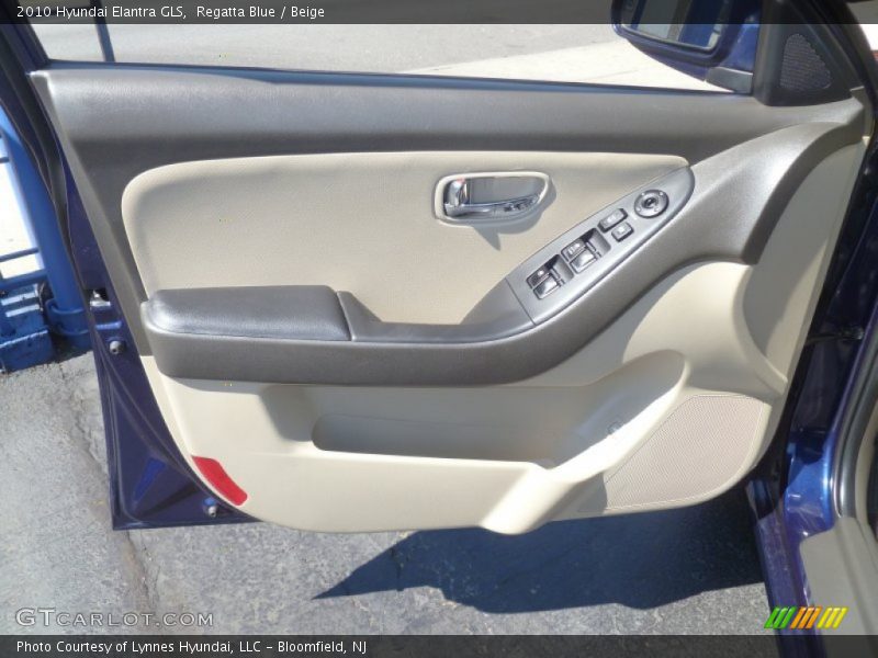 Regatta Blue / Beige 2010 Hyundai Elantra GLS
