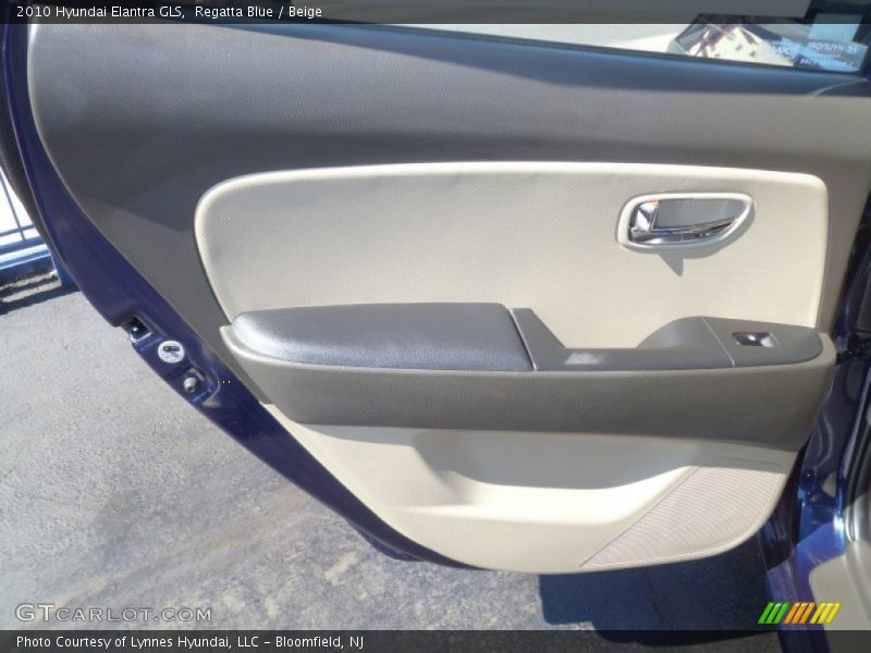 Regatta Blue / Beige 2010 Hyundai Elantra GLS