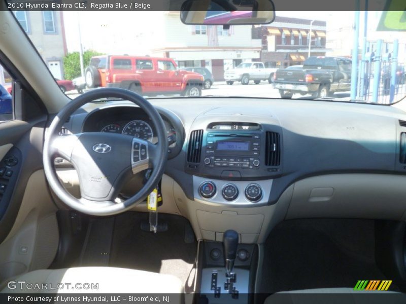 Regatta Blue / Beige 2010 Hyundai Elantra GLS