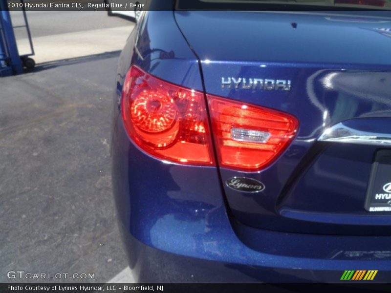 Regatta Blue / Beige 2010 Hyundai Elantra GLS
