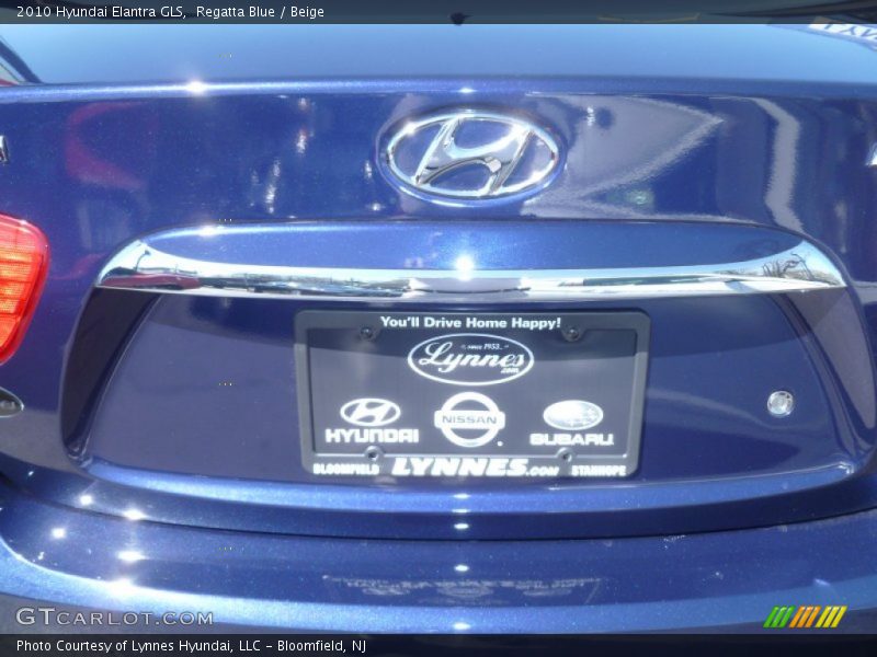 Regatta Blue / Beige 2010 Hyundai Elantra GLS