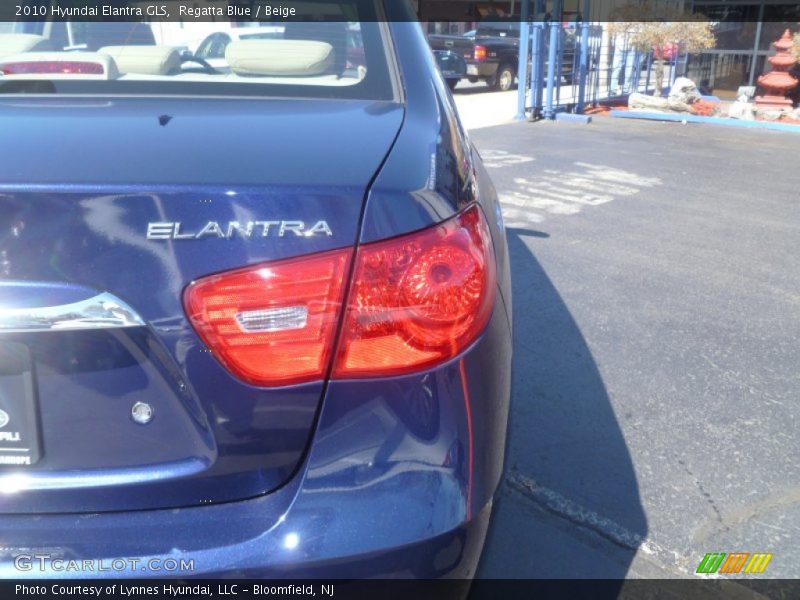 Regatta Blue / Beige 2010 Hyundai Elantra GLS