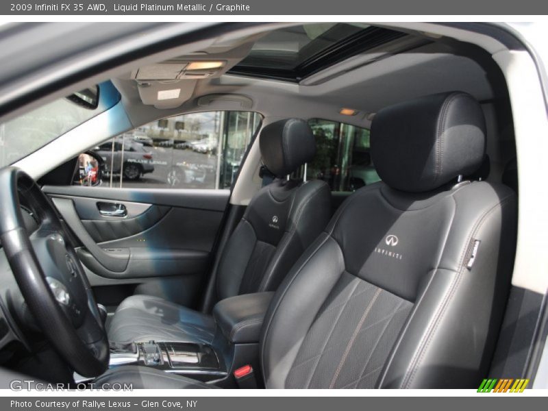 Liquid Platinum Metallic / Graphite 2009 Infiniti FX 35 AWD