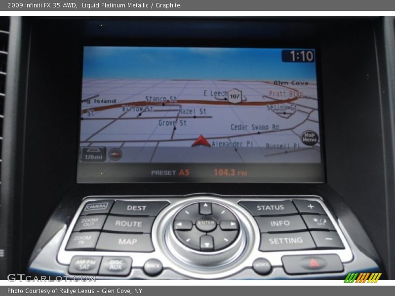 Liquid Platinum Metallic / Graphite 2009 Infiniti FX 35 AWD