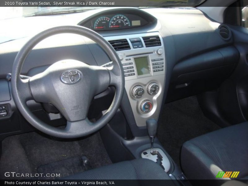 Silver Streak Mica / Dark Charcoal 2010 Toyota Yaris Sedan