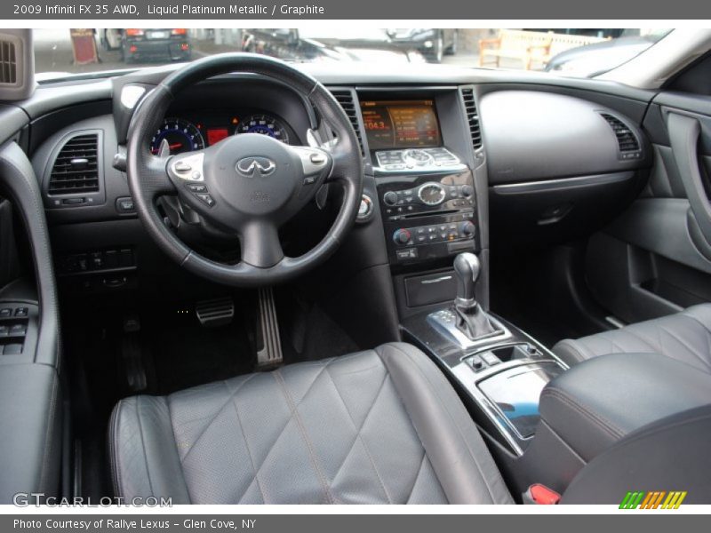 Liquid Platinum Metallic / Graphite 2009 Infiniti FX 35 AWD