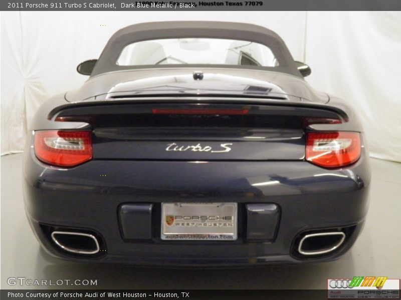 Dark Blue Metallic / Black 2011 Porsche 911 Turbo S Cabriolet