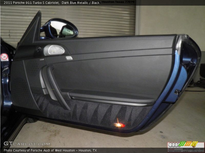 Dark Blue Metallic / Black 2011 Porsche 911 Turbo S Cabriolet
