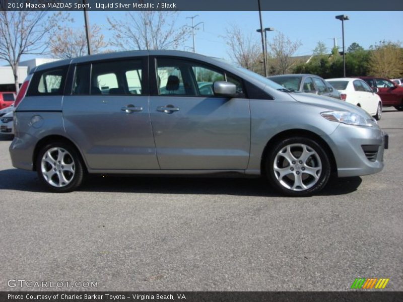Liquid Silver Metallic / Black 2010 Mazda MAZDA5 Sport
