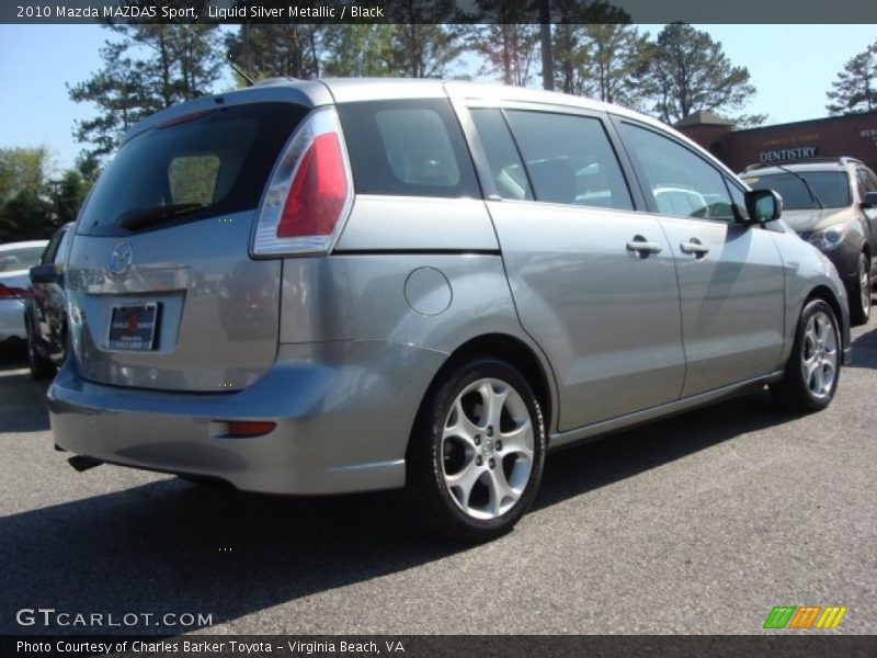 Liquid Silver Metallic / Black 2010 Mazda MAZDA5 Sport