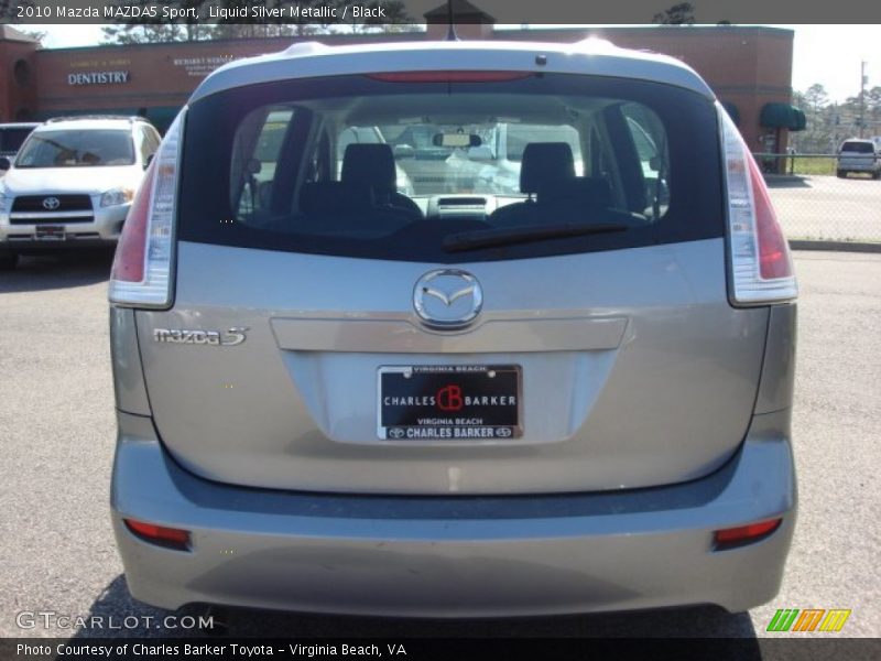 Liquid Silver Metallic / Black 2010 Mazda MAZDA5 Sport