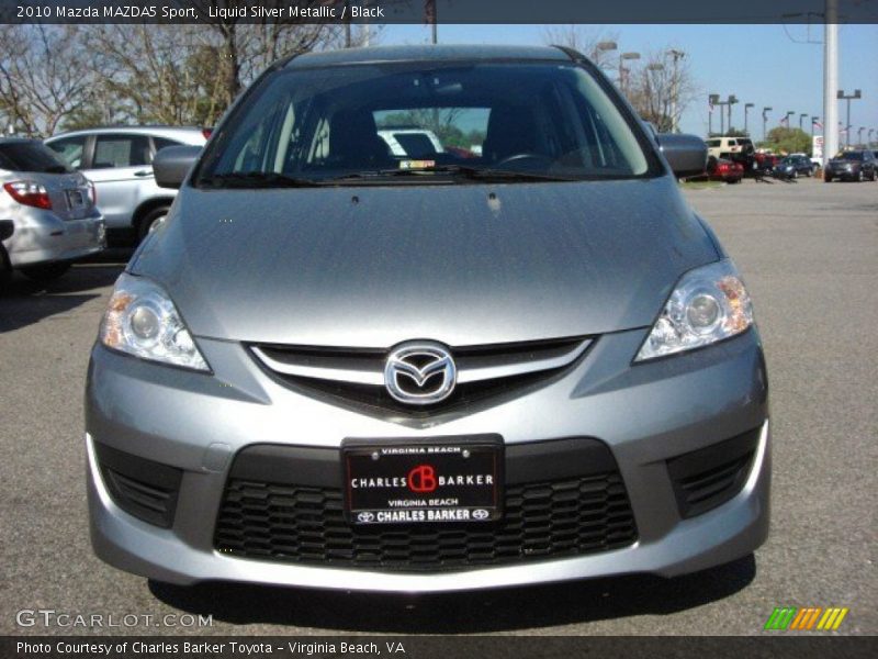 Liquid Silver Metallic / Black 2010 Mazda MAZDA5 Sport