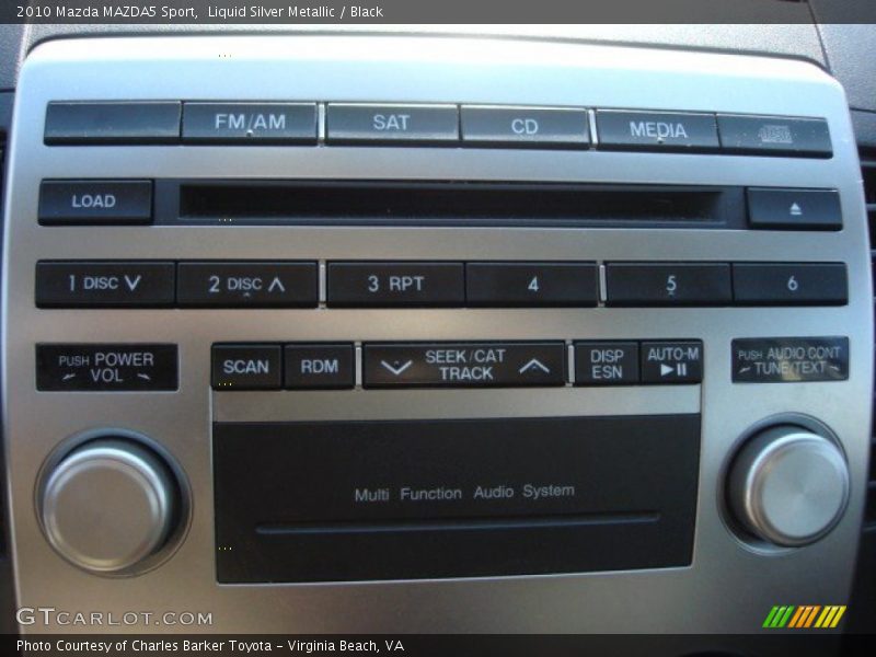 Liquid Silver Metallic / Black 2010 Mazda MAZDA5 Sport