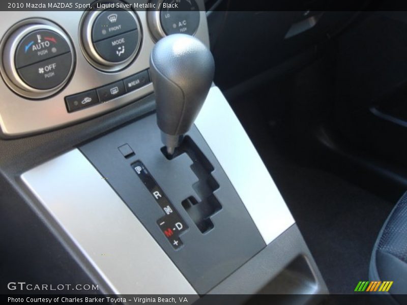 Liquid Silver Metallic / Black 2010 Mazda MAZDA5 Sport