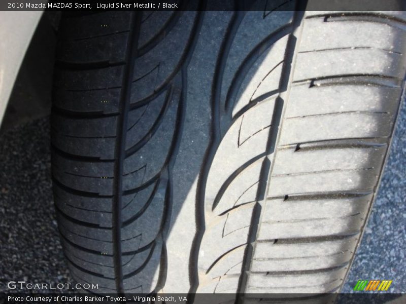 Liquid Silver Metallic / Black 2010 Mazda MAZDA5 Sport