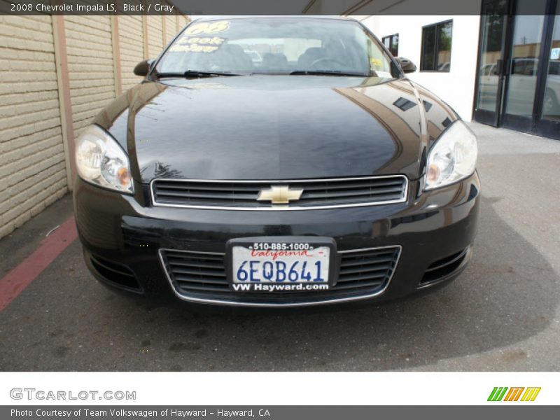 Black / Gray 2008 Chevrolet Impala LS