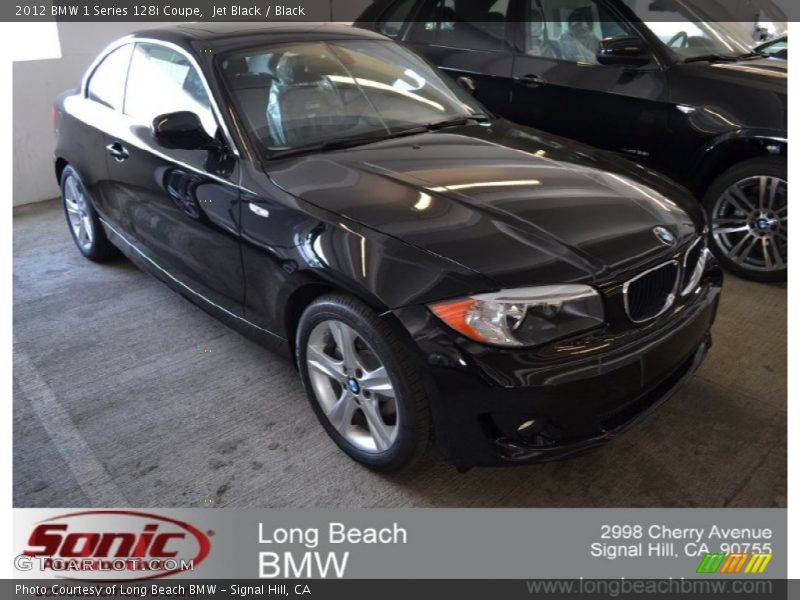 Jet Black / Black 2012 BMW 1 Series 128i Coupe
