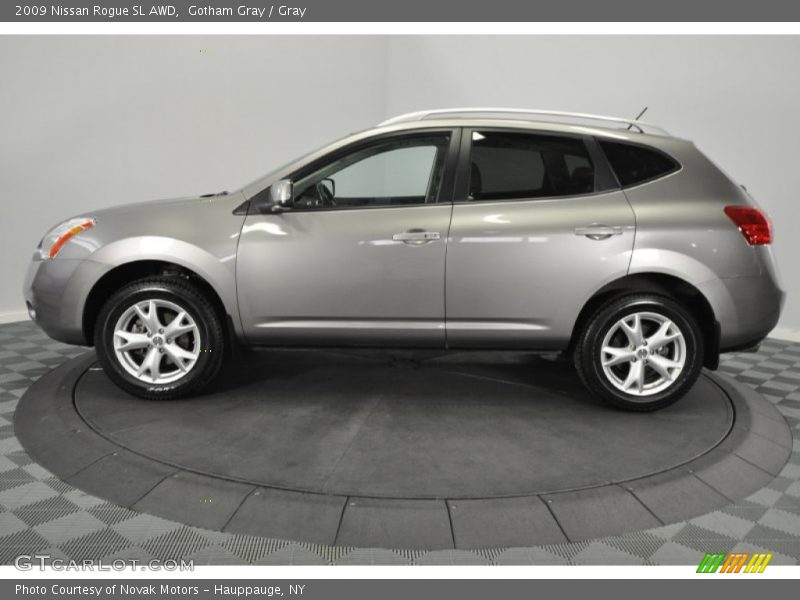 Gotham Gray / Gray 2009 Nissan Rogue SL AWD