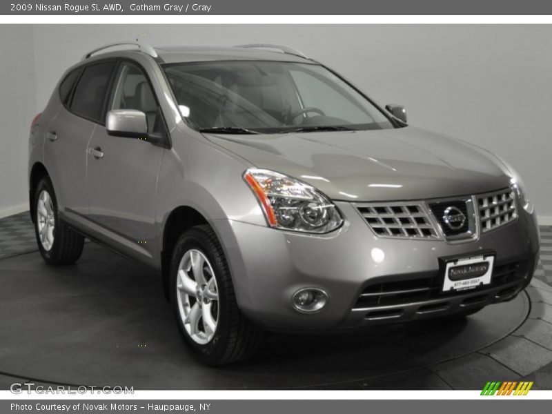 Gotham Gray / Gray 2009 Nissan Rogue SL AWD