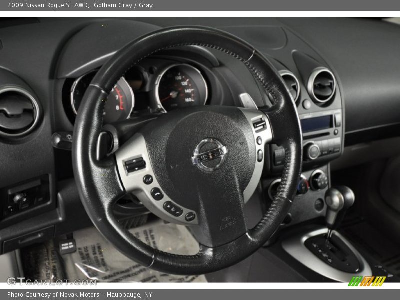 Gotham Gray / Gray 2009 Nissan Rogue SL AWD