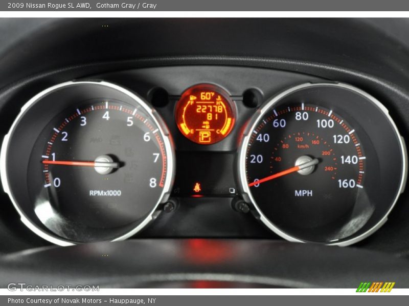 Gotham Gray / Gray 2009 Nissan Rogue SL AWD