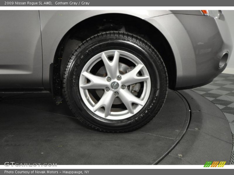 Gotham Gray / Gray 2009 Nissan Rogue SL AWD