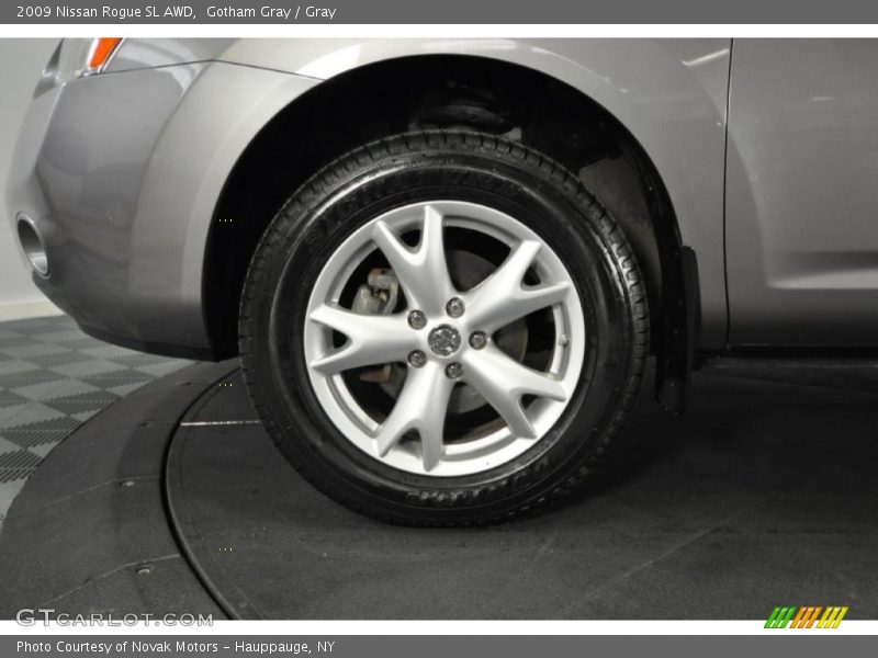 Gotham Gray / Gray 2009 Nissan Rogue SL AWD