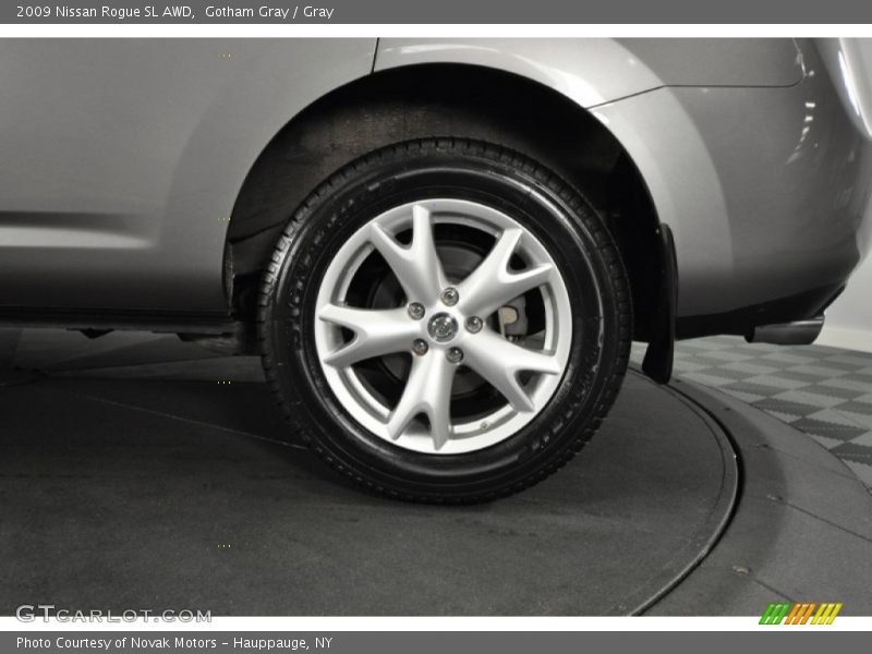 Gotham Gray / Gray 2009 Nissan Rogue SL AWD