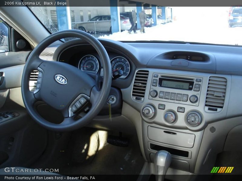 Black / Beige 2006 Kia Optima LX