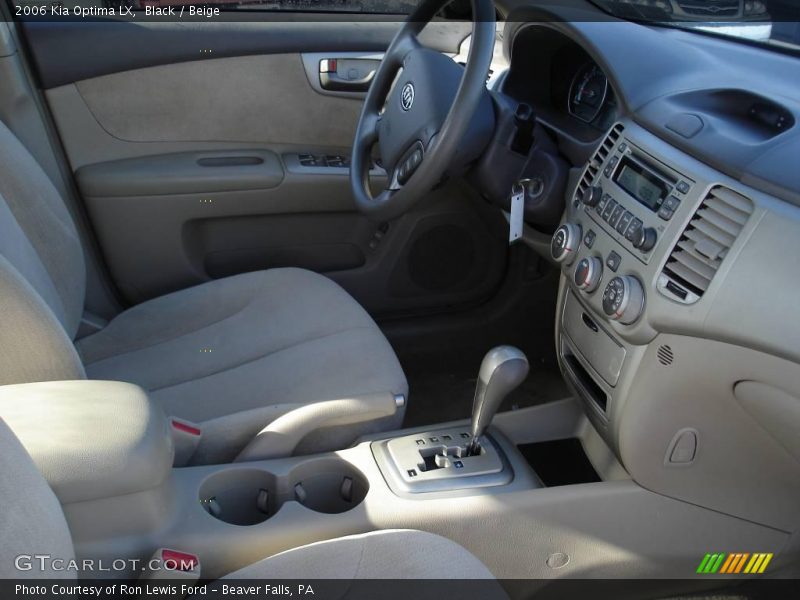 Black / Beige 2006 Kia Optima LX